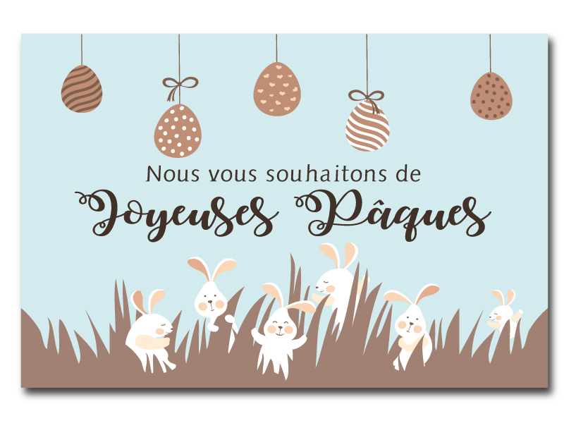 Lapins Joyeuses Pâques - Panneau