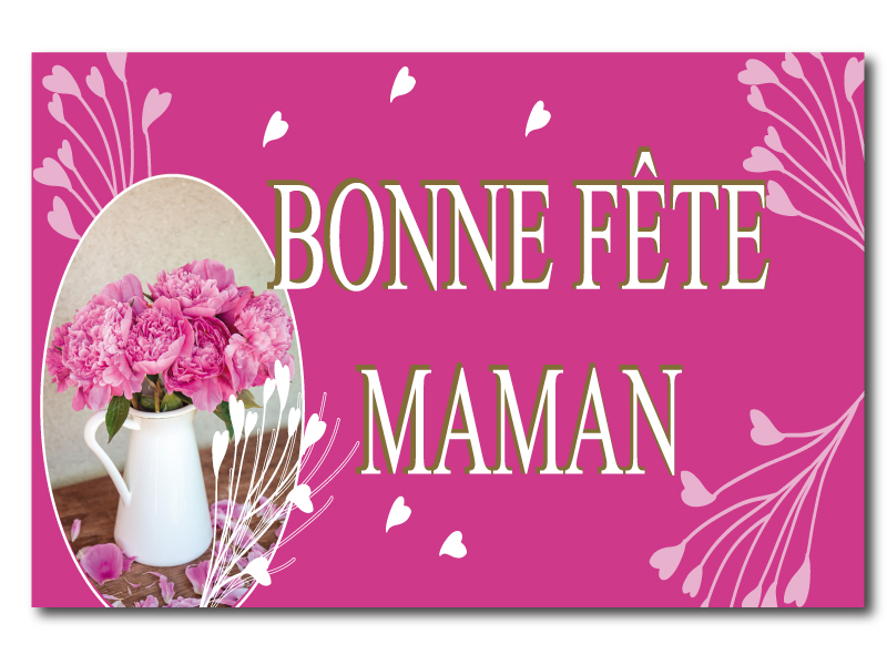 Roses bonne fête Maman - Panneau 