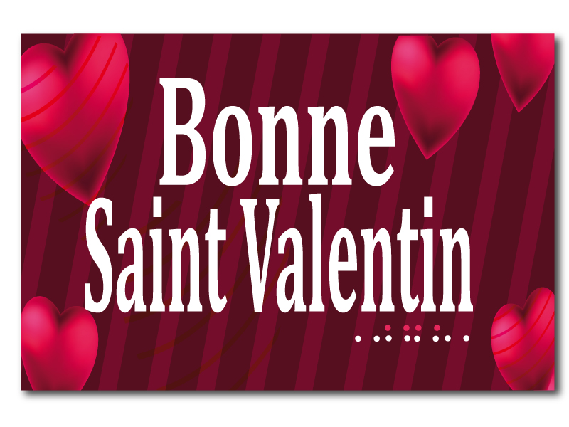"Amour" Saint Valentin - Panneau