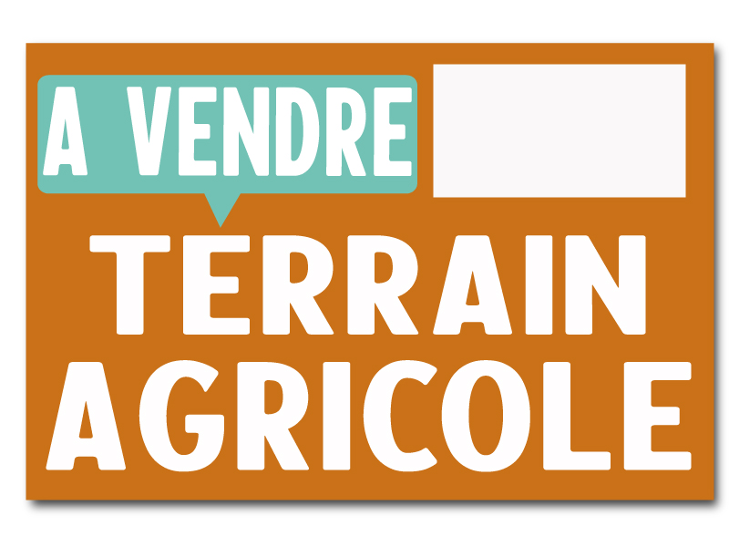 Panneau immobilier - Terrain Agricole - Orange