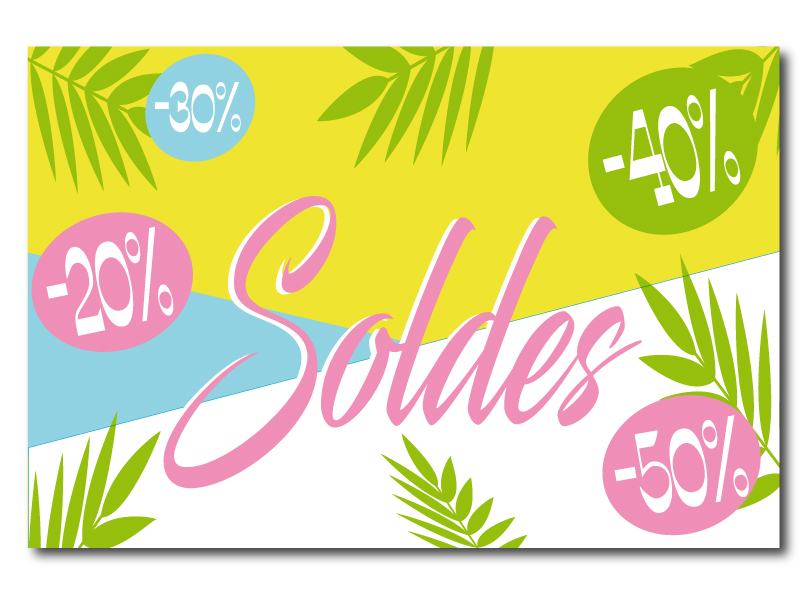 Soldes été - Panneau