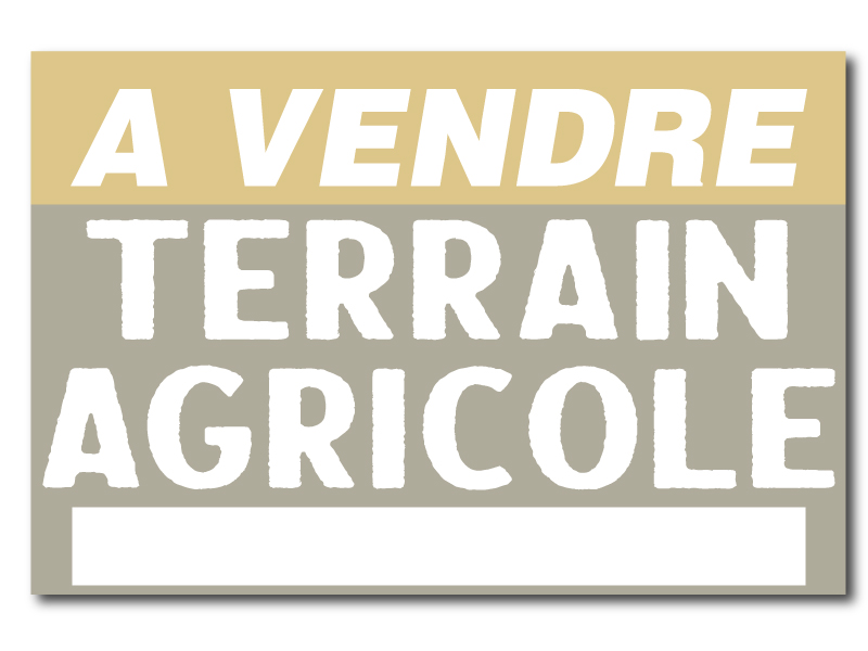 Panneau immobilier - Terrain Agricole - Pastel