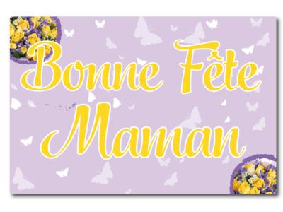 Bouquet bonne fête Maman - Panneau 