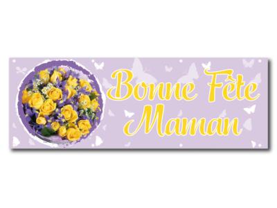 Bouquet bonne fête Maman - Banderole