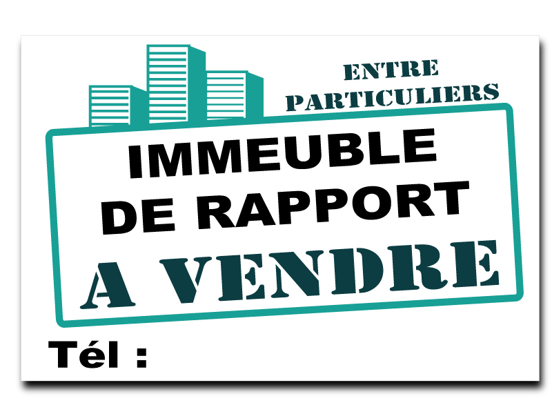 Panneau immobilier - Immeuble à Vendre - Moderne