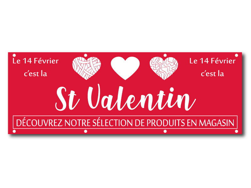 Rouge Passion Saint Valentin - Banderole